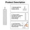 304 Stainless Steel Pendants STAS-UN0013-42P-4