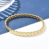 304 Stainless Steel Bangles for Women AJEW-P127-04G-2