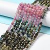 Natural Multicolor Tourmaline Beads Strands G-P514-A04-03-2