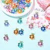50Pcs 5 Colors Acrylic & ABS Plastic Pearl Pendants PALLOY-YW00199-5