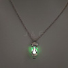 Alloy with Luminous Resin Bead Inside Pendant Necklaces for Women Men FS-WG4D5C2-03-1