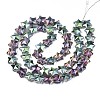 Electroplate Glass Beads Strand EGLA-S188-18-C01-2