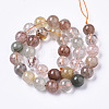 Natural Rutilated Quartz Beads Strands G-R465-24D-2