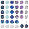 CHGCRAFT 32Pcs 8 Colors Resin Rhinestone Beads RESI-CA0001-61-1