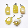 Natural Banded Agate/Striped Agate Pendants G-T122-20E-1