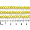 Electroplate Opaque Glass Beads Strands LS-EGLA-A035-P4mm-A04-4