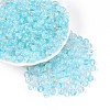 Baking Paint Transparent Glass Beads DGLA-T004-08E-3