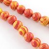Dyed Synthetical Gemstone Round Bead Strands G-Q939-01A-M-2
