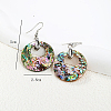 Fashionable Classic Stainless Steel Shell Dangle Earrings GW2667-4