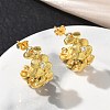 Brass Micro Pave Cubic Zirconia Stud Earrings for Women KK-CBA760A-08G-1
