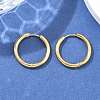 Ion Plating(IP) 304 Stainless Steel Huggie Hoop Earrings EJEW-F111B-21mm-G-4