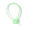 Luminous Silicone Cable Zip Ties AJEW-P104-01E-3