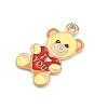 Valentine's Day Alloy Enamel Pendants ENAM-I084-01KCG-31-2