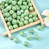 Glazed Porcelain Round Beads PORC-S489-8mm-09-5