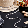 1Pc Alloy Glass Crystal Rhinestone Butterfly Link Chains LCHA-PH0001-01-4