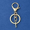 Alloy Initial Letter Charm Keychains KEYC-YW00006-09-1