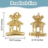 10Pcs Brass Charms KK-SZ0004-80-2