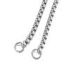 201 Stainless Steel Box Chain Slider Necklace Making MAK-H100-01P-1-2