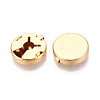 Brass Cufflinks KK-T074-63G-02-NR-1
