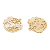 Rack Plating Alloy Enamel Pendants FIND-A040-07B-02G-2