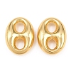 Brass Oval Links Connector Charms KK-H292-47G-02-1