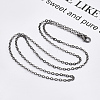 Brass Cable Chains Necklace Making LS-MAK-N029-01B-3