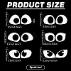 6 Styles 6 Pair Acrylic Craft Eye DOLL-BC0001-01B-2