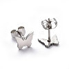 Tarnish Resistant 304 Stainless Steel Stud Earrings EJEW-H368-43P-2