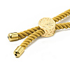 Twisted Nylon Cord Silder Bracelets DIY-B066-03G-16-3