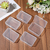 6Pcs PP Plastic Bead Containers with Hinged Lid CON-SP0001-24-7