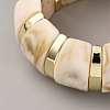 Resin Beads Stretch Bangles for Women BJEW-WH0016-78-2