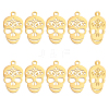 10Pcs 201 Stainless Steel Pendants STAS-UN0030-52-1