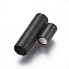 304 Stainless Steel Magnetic Clasps with Glue-in Ends STAS-I120-52MB-C-2