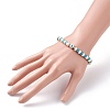 Synthetic Hematite & Polymer Clay Heishi Beads Stretch Bracelet BJEW-JB07226-02-3