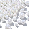 100Pcs 5 Styles ABS Plastic Imitation Pearl Beads KY-CJ0002-03-3
