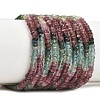 Gradient Color Natural Multicolor Tourmaline Beads Strands G-Z152-D01-01-2