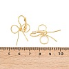 Bowknot Brass Leverback Earrings EJEW-A150-04C-G-5