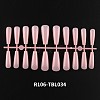 Solid Color Plastic Seamless Toe False Nail MRMJ-R106-TBL034-2