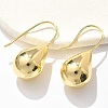 Teardrop Brass Dangle Earrings EJEW-B132-06G-2