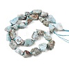 Raw Rough Natural Larimar Beads Strands G-D101-A06-01-3
