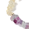 Pisces Guardian Gemstone Stretch Bracelets BJEW-JB11108-02-4