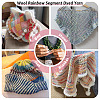 1 Skein Gradient Segment Dyed 80% Wool 20% Acrylic Blended Yarn OCOR-TA0003-02B-9