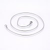 Non-Tarnish 304 Stainless Steel Snake Chain Necklaces NJEW-F226-01P-01-1