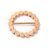Flat Round Alloy Buckles JEWB-WH0014-08B-2
