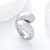 304 Stainless Steel Cuff Open Rings for Women AP0200-3-2