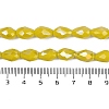 Opaque Solid Color Electroplate Glass Beads Strands EGLA-N013-P4mm-B06-4