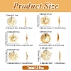 12Pcs 6 Styles Brass Bead Caps KK-YW0004-72-2