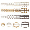 24Pcs 12 Styles Hexagon Alloy Roller Buckles FIND-DR0001-29-1