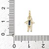 Brass Micro Pave Cubic Zirconia Pendants ZIRC-I356-17G-A03-3