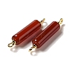 Natural Carnelian Connector Charms FIND-C046-17B-02G-2
